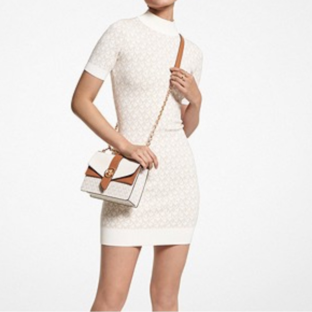 MICHAEL MICHAEL KORS
Logo Jacquard Mock Neck Dress